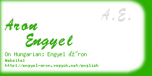 aron engyel business card